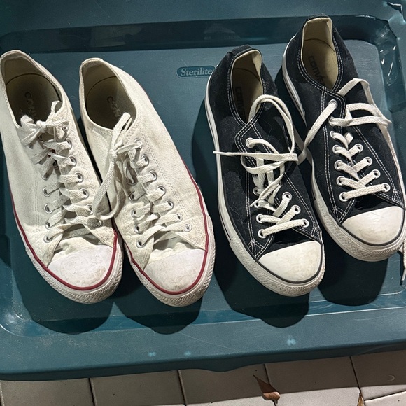 Converse Other - Converse Low-Top Sneakers in Black, White, and Brown